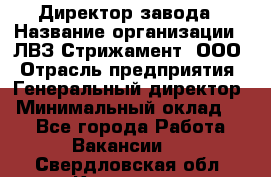 Директор завода › Название организации ­ ЛВЗ Стрижамент, ООО › Отрасль предприятия ­ Генеральный директор › Минимальный оклад ­ 1 - Все города Работа » Вакансии   . Свердловская обл.,Карпинск г.